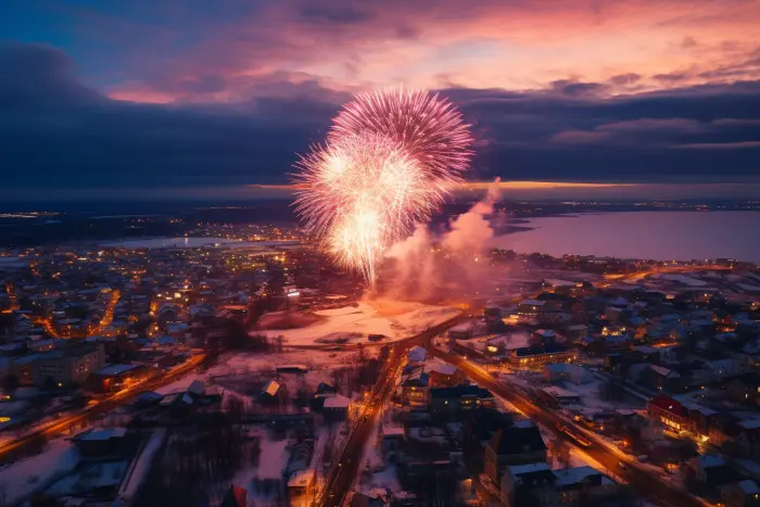 Silvester in Komsomolsk am Amur