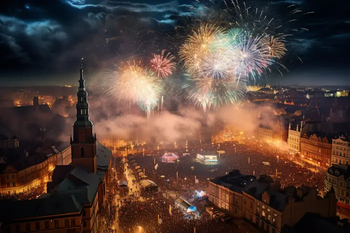 Silvester in Krakau