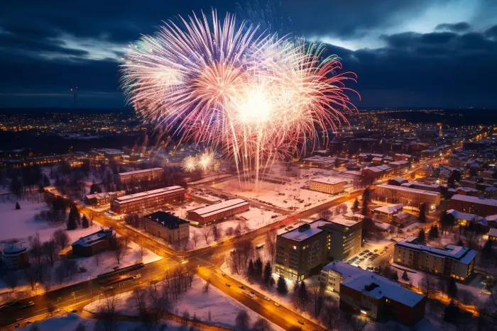 Silvester in Nowosibirsk