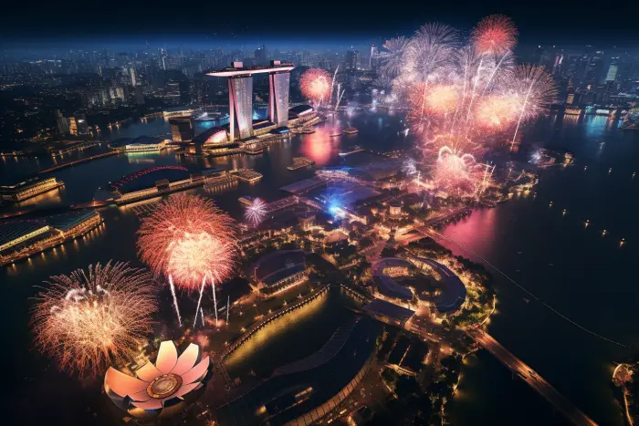 Silvester in Singapur