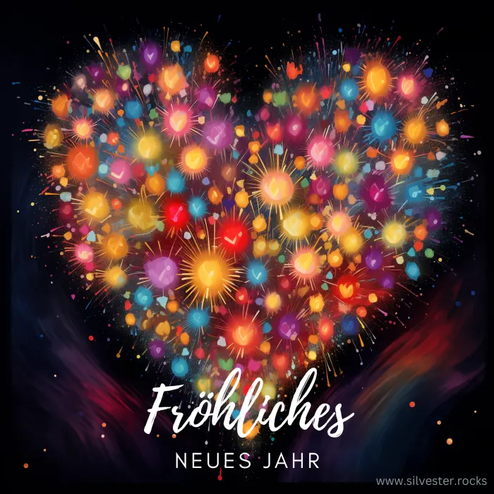 Herz - Fröhliches neues Jahr