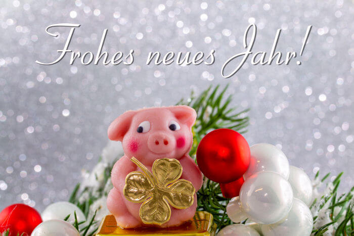 Glücksschwein Frohes neues Jahr