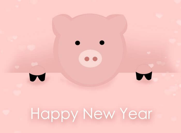 Neujahrs-Schwein