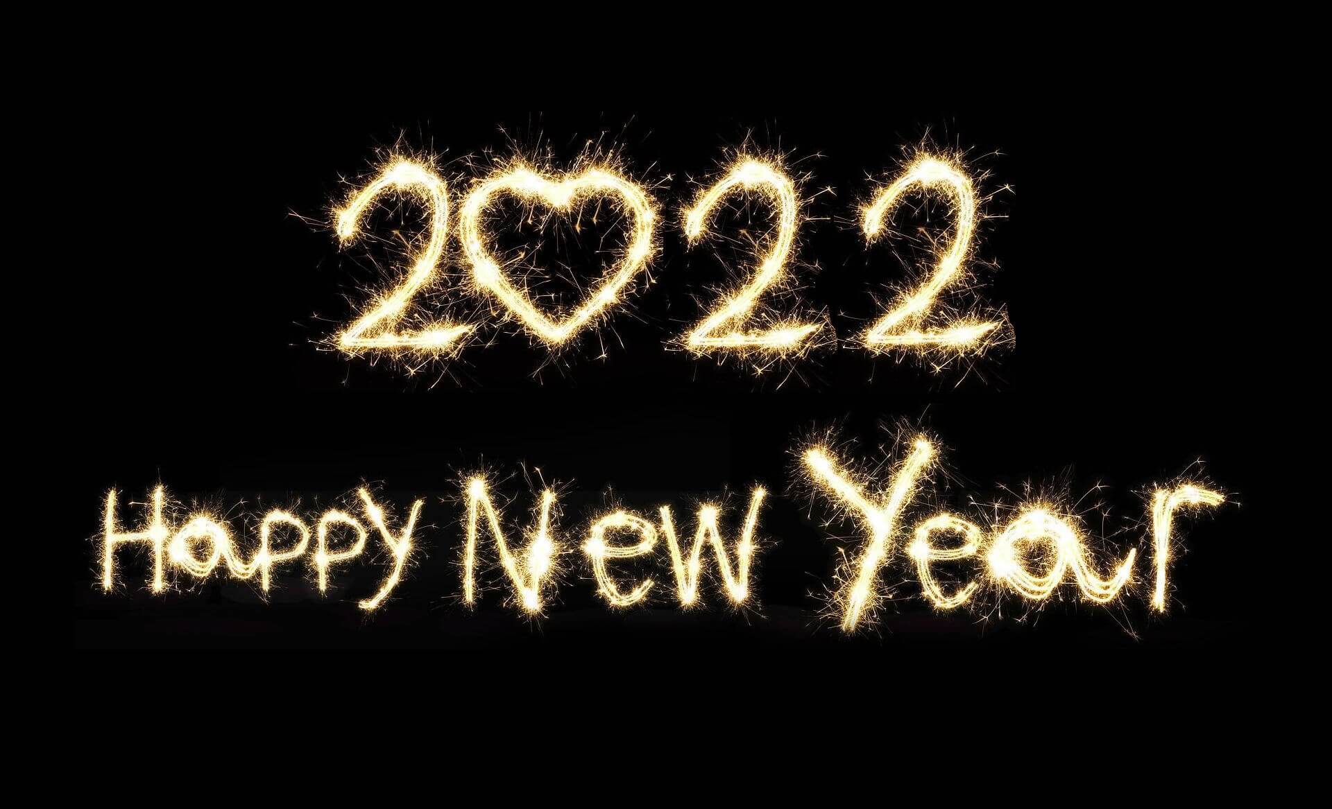 neujahr 2022 clipart black