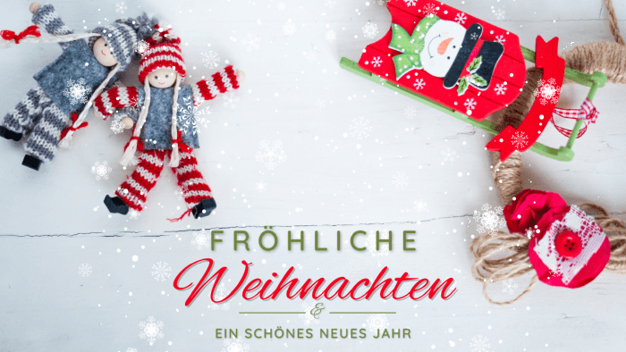 Fröhliche Weihnachten und ein schönes neues Jahr