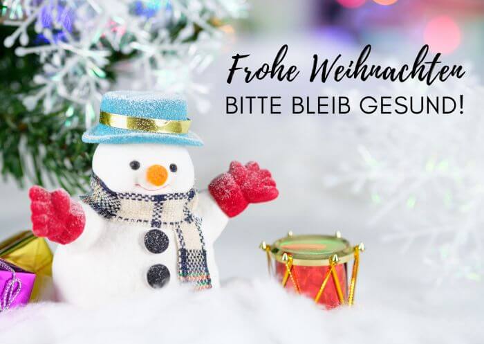 Frohe Weihnachten - Bitte bleib gesund